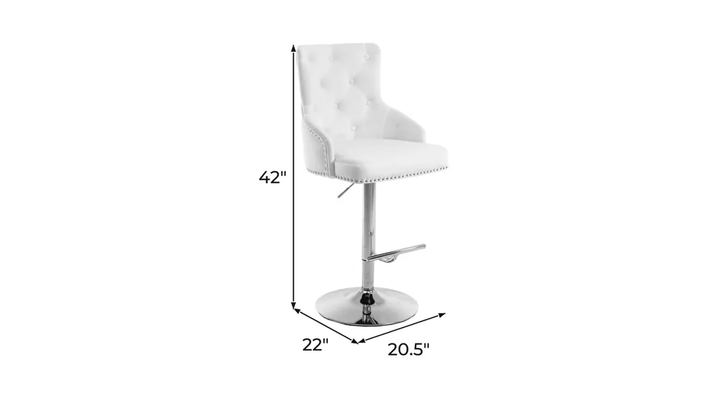Claude Adjustable Stool - Set of 2 Dimensions