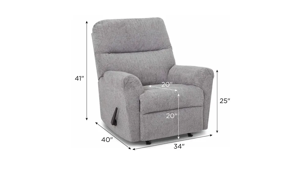 Ledger Manual Rocker Recliner Dimensions