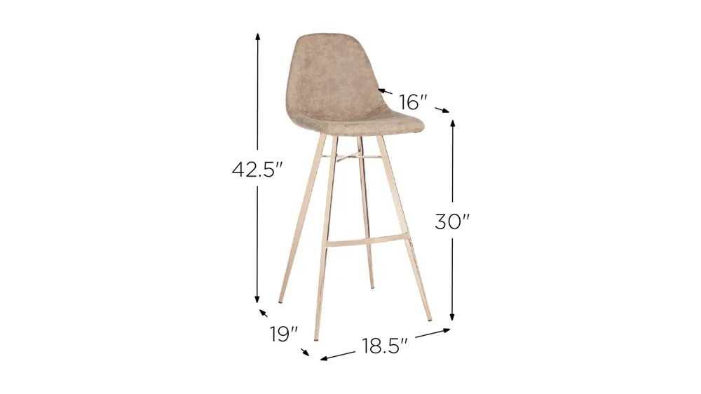 Alaia Bar Stool Dimensions