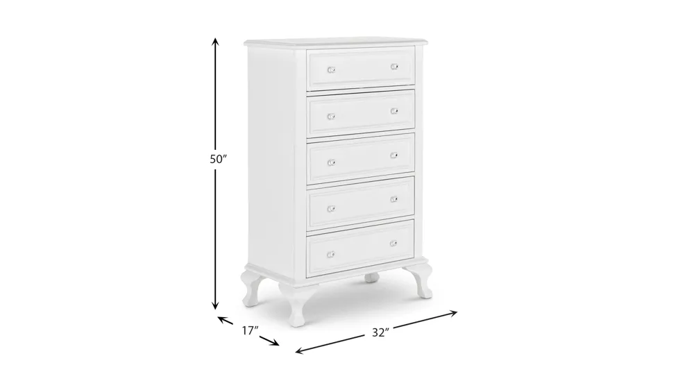 Jenna 5 Drawer Chest Dimensions