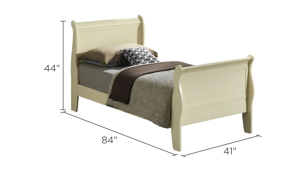 Rossie Sleigh Bed Dimensions