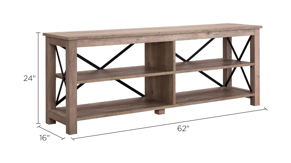 Curlew 62" TV Stand Dimensions