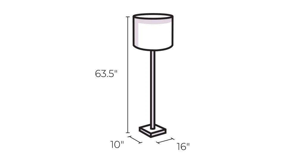 Belami Floor Lamp Dimensions