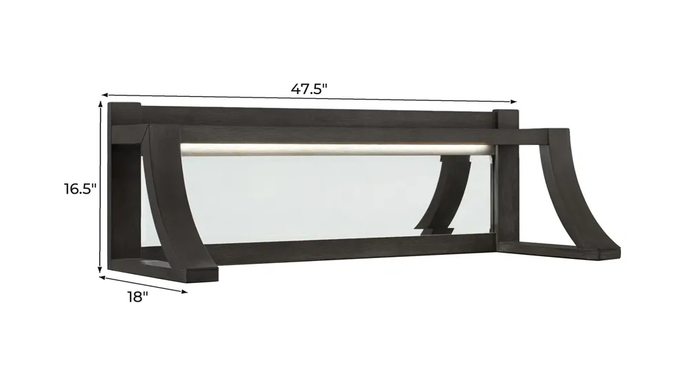 Callisto Server Hutch w/Mirror Dimensions