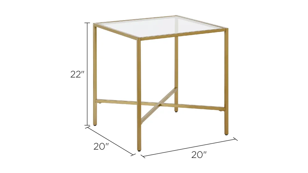 Edena Square End Table Dimensions