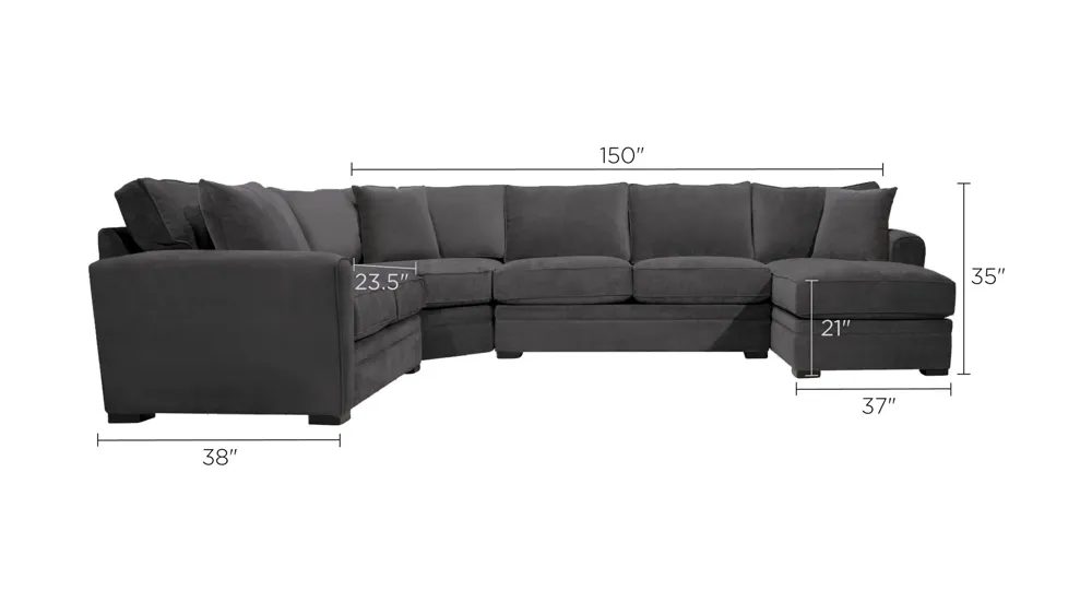 Artemis II 4-pc. Sectional Dimensions