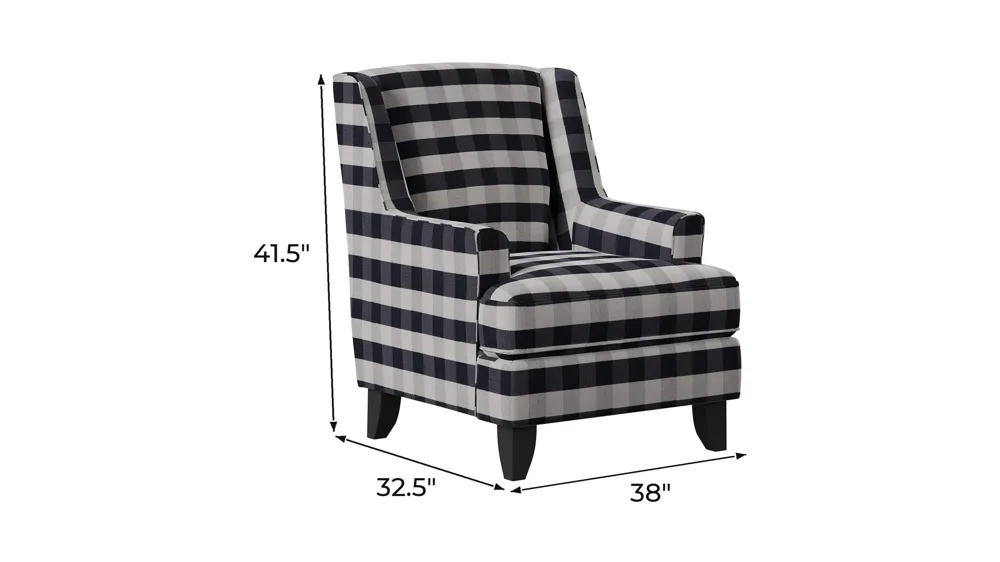 Daine Wingback Accent Chair Dimensions