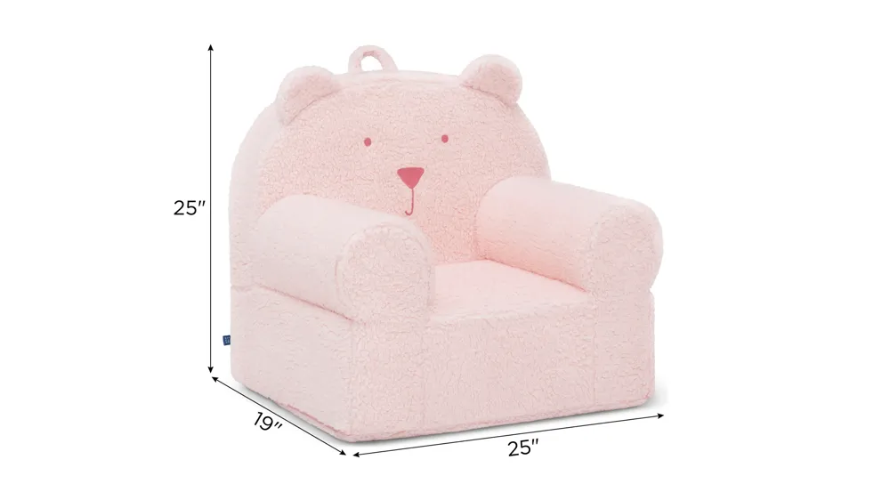 Teddy Sherpa Bear Chair Dimensions