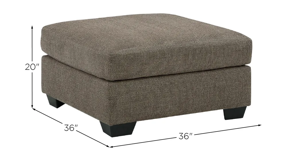 Mahoney Oversized Ottoman Dimensions