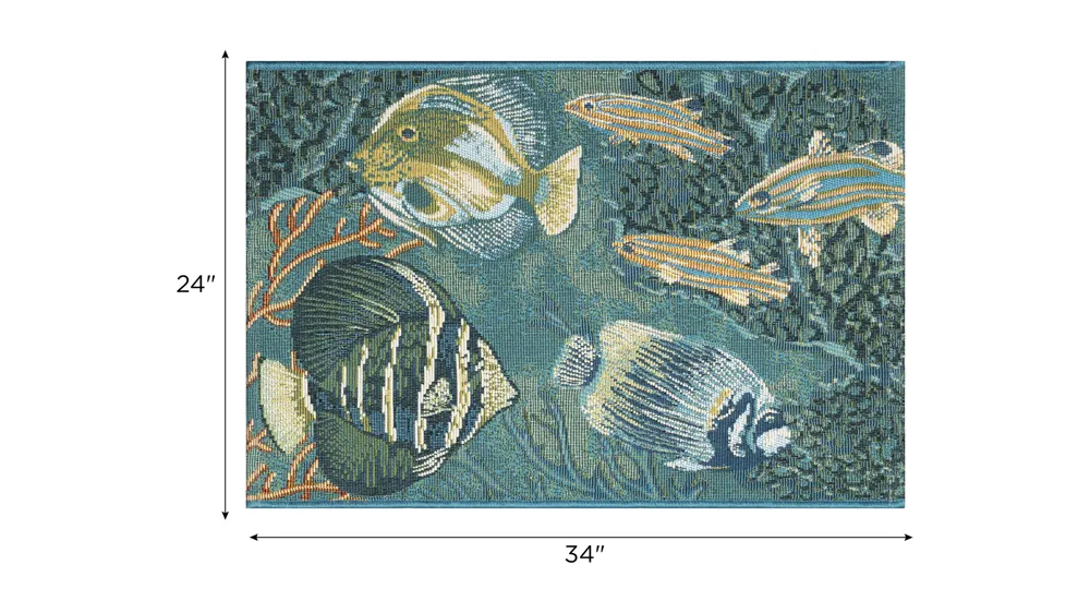 Esencia Fish Indoor/Outdoor Mat Dimensions
