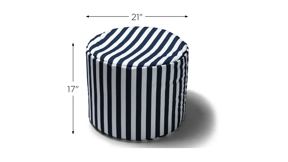 Jana Outdoor Ottoman Dimensions