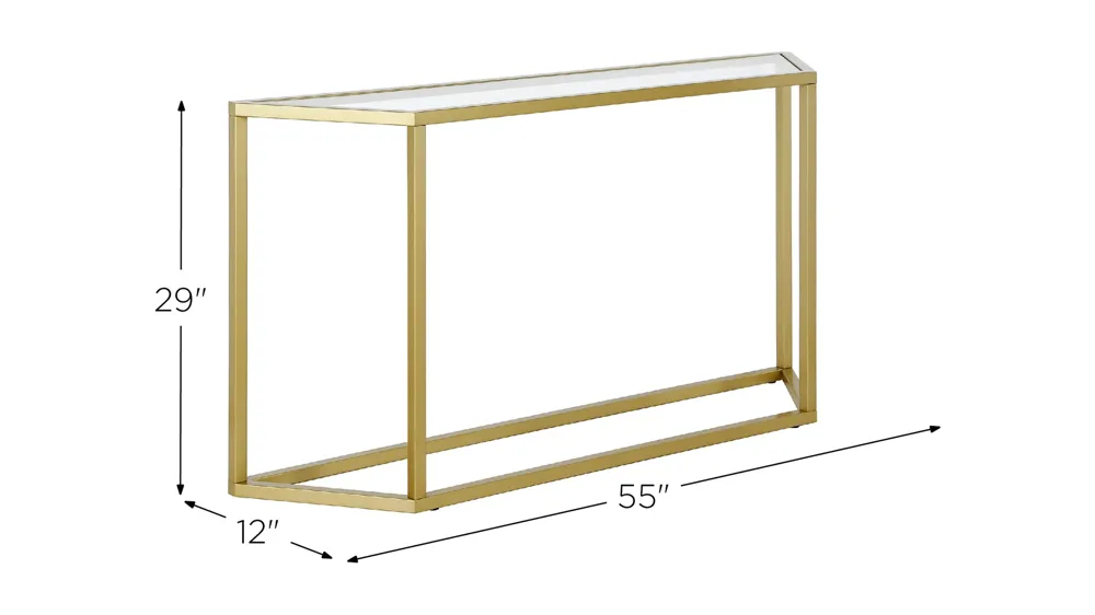 Melissa 55" Console Table Dimensions