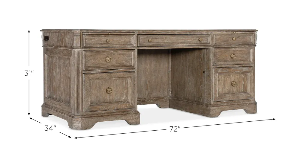 Sutter Executive Desk Dimensions