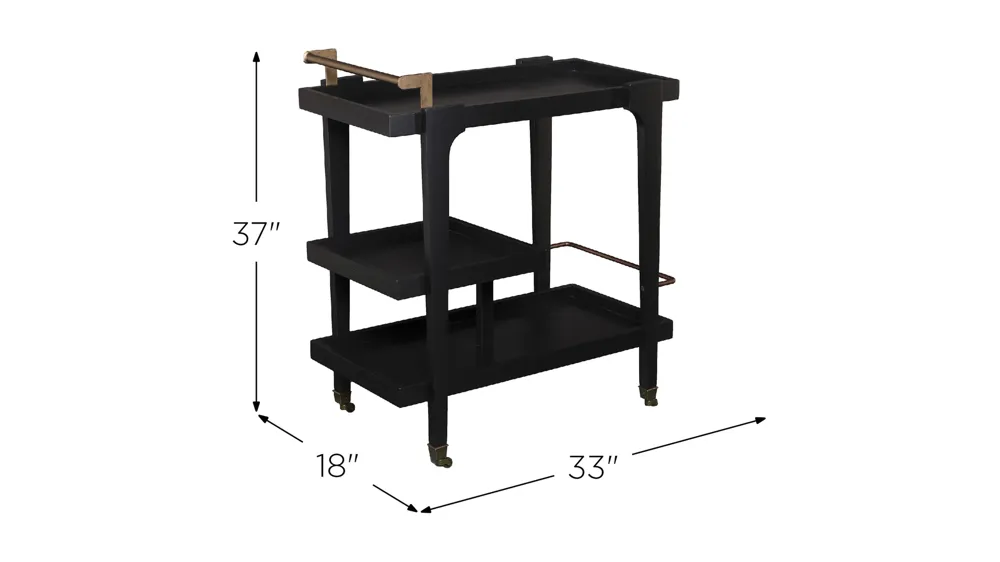 Zehr Bar Cart Dimensions