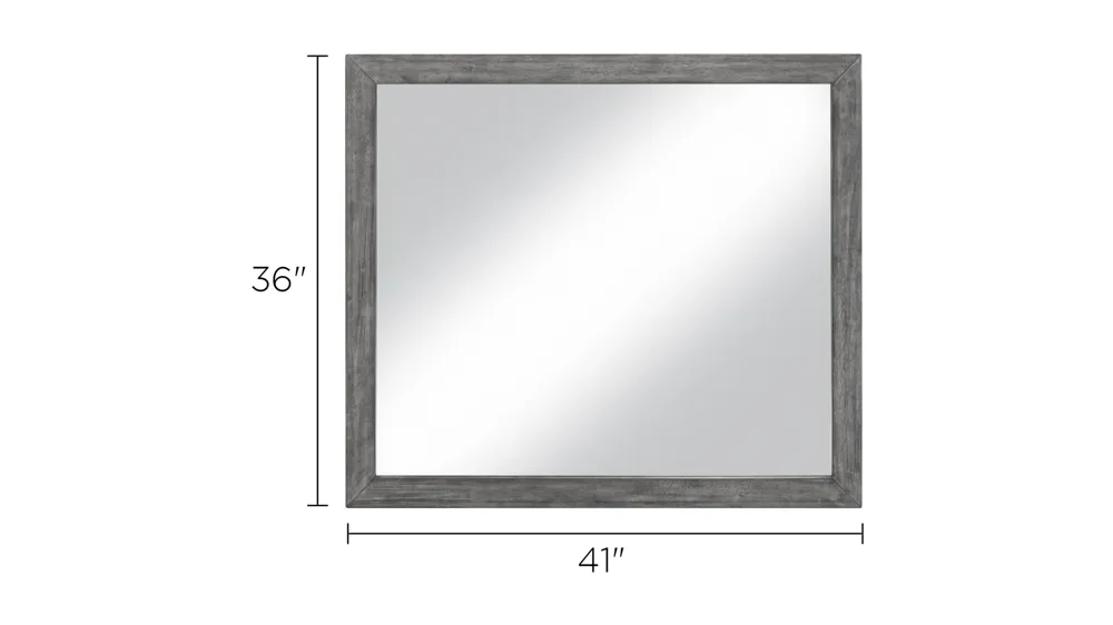 Tobyn Bedroom Dresser Mirror Dimensions