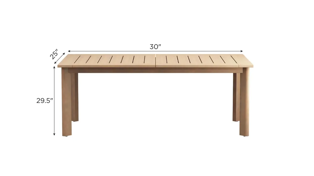 Wesley Outdoor Patio Dining Table Dimensions
