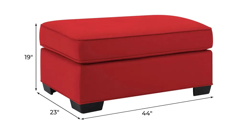 Wellsley Chair and a Half Ottoman Dimensions