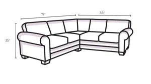 Artemis II Left Arm Facing Full Sleeper w/ Memory Foam Mattress