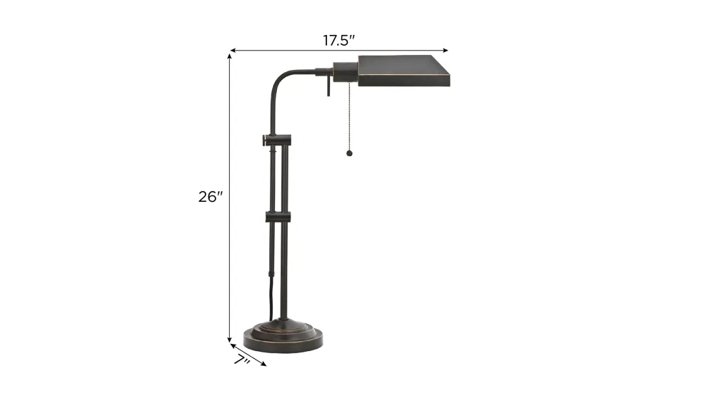 Pharmacy Floor Lamp w/ Adjustable Pole Dimensions