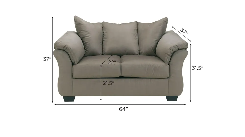 Whitman Loveseat Dimensions