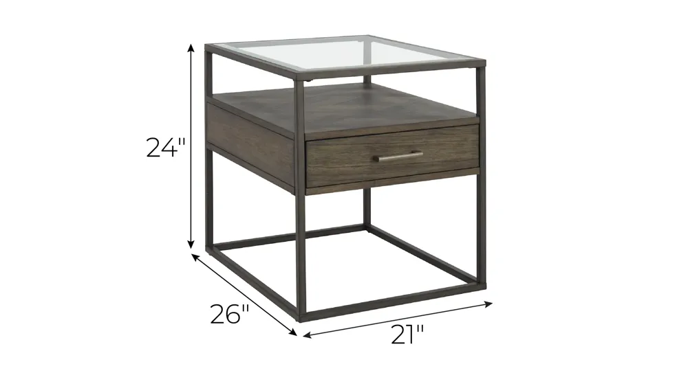 Renault Rectangular End Table Dimensions