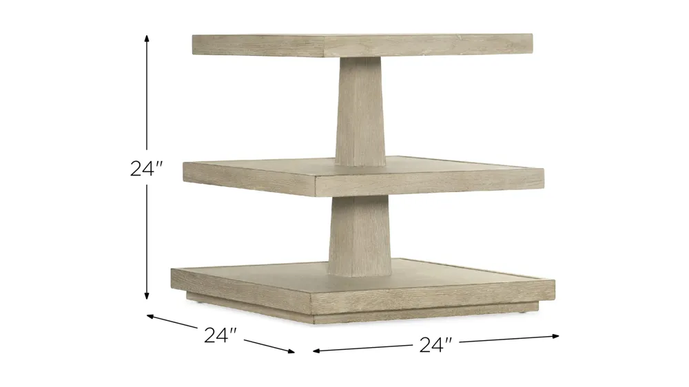 Cora End Table Dimensions