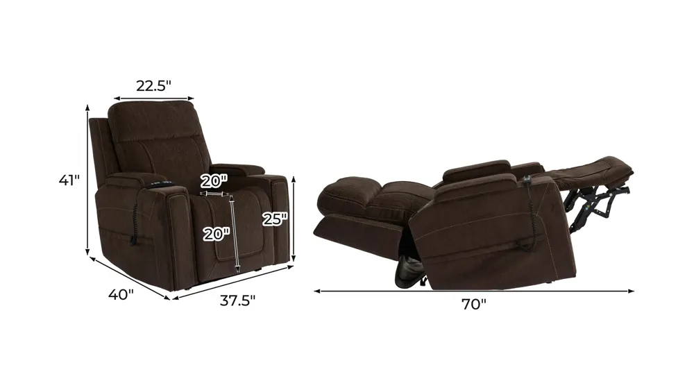 Nebula Zero Gravity Triple Power Lift Recliner w/ Immersive Audio Dimensions
