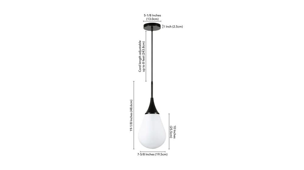 Deepa Pendant Dimensions