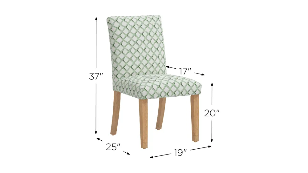 Dana Upholstered Dining Chair Dimensions