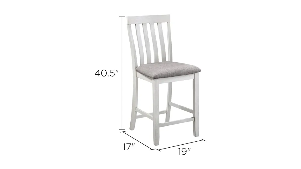 Nina Counter-Height Chair: Set of 2 Dimensions
