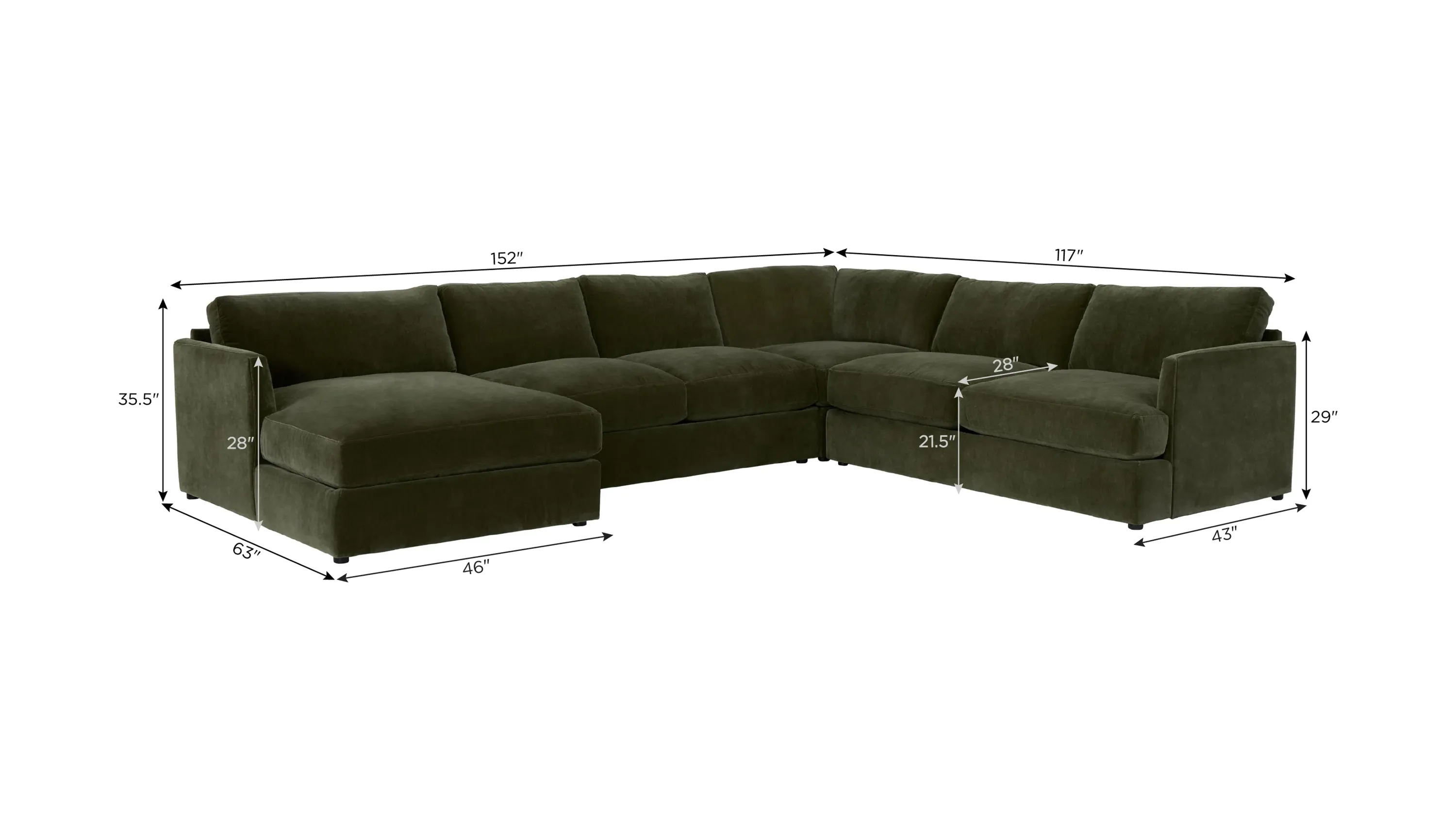 Everest 4-pc. Sectional | Raymour & Flanigan