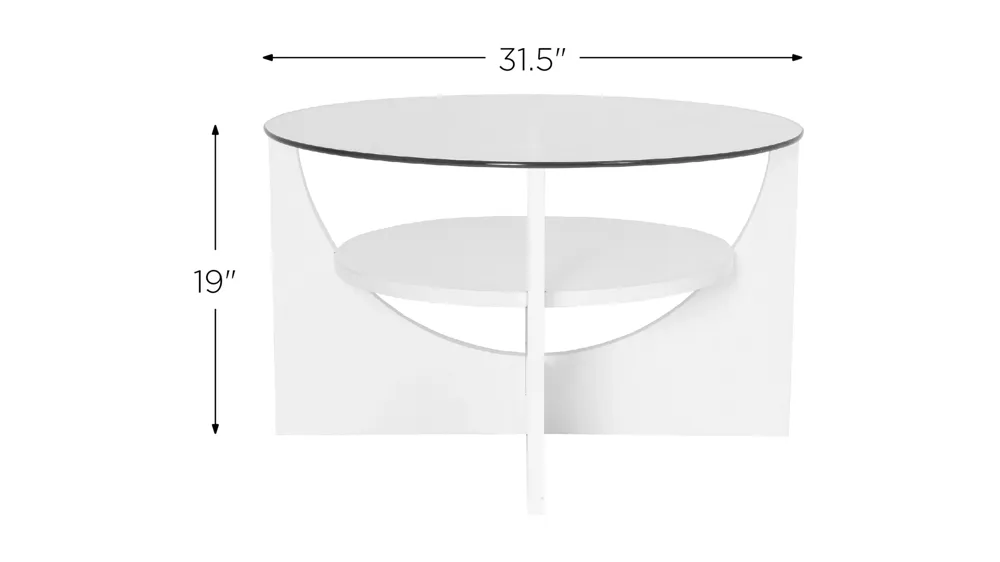 U-Shaped Coffee Table Dimensions