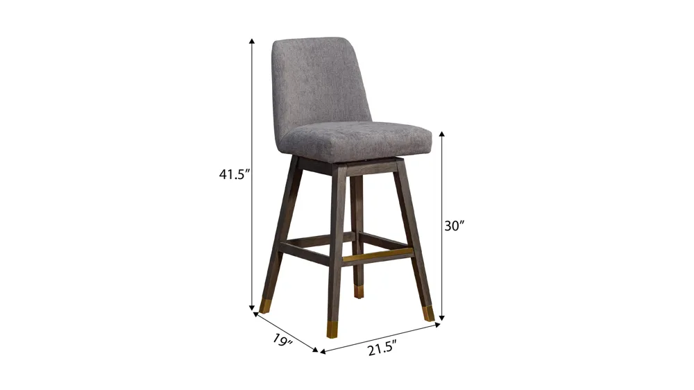 Viola Swivel Barstool Dimensions