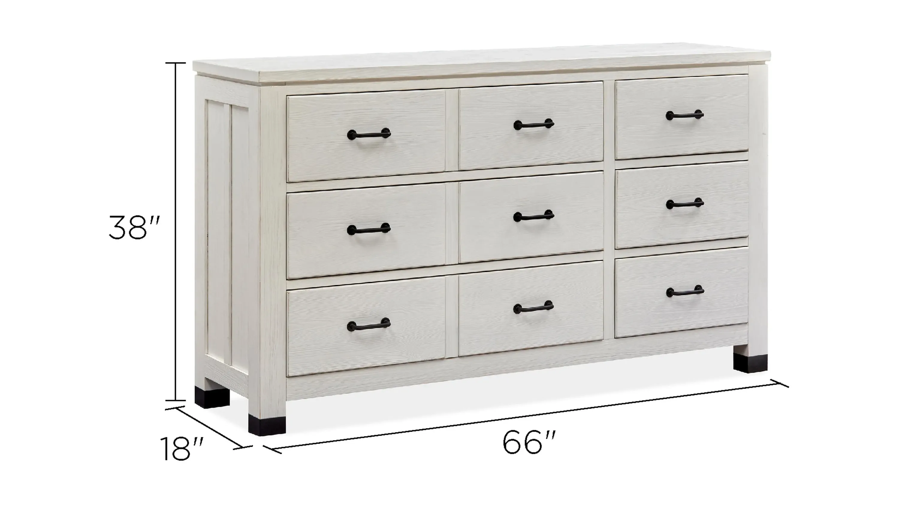Magnussen Harper Springs Silo White Drawer Dresser