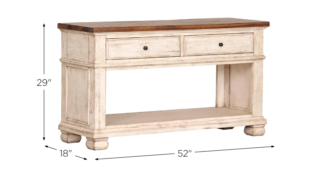 Belmont Sofa Table Dimensions