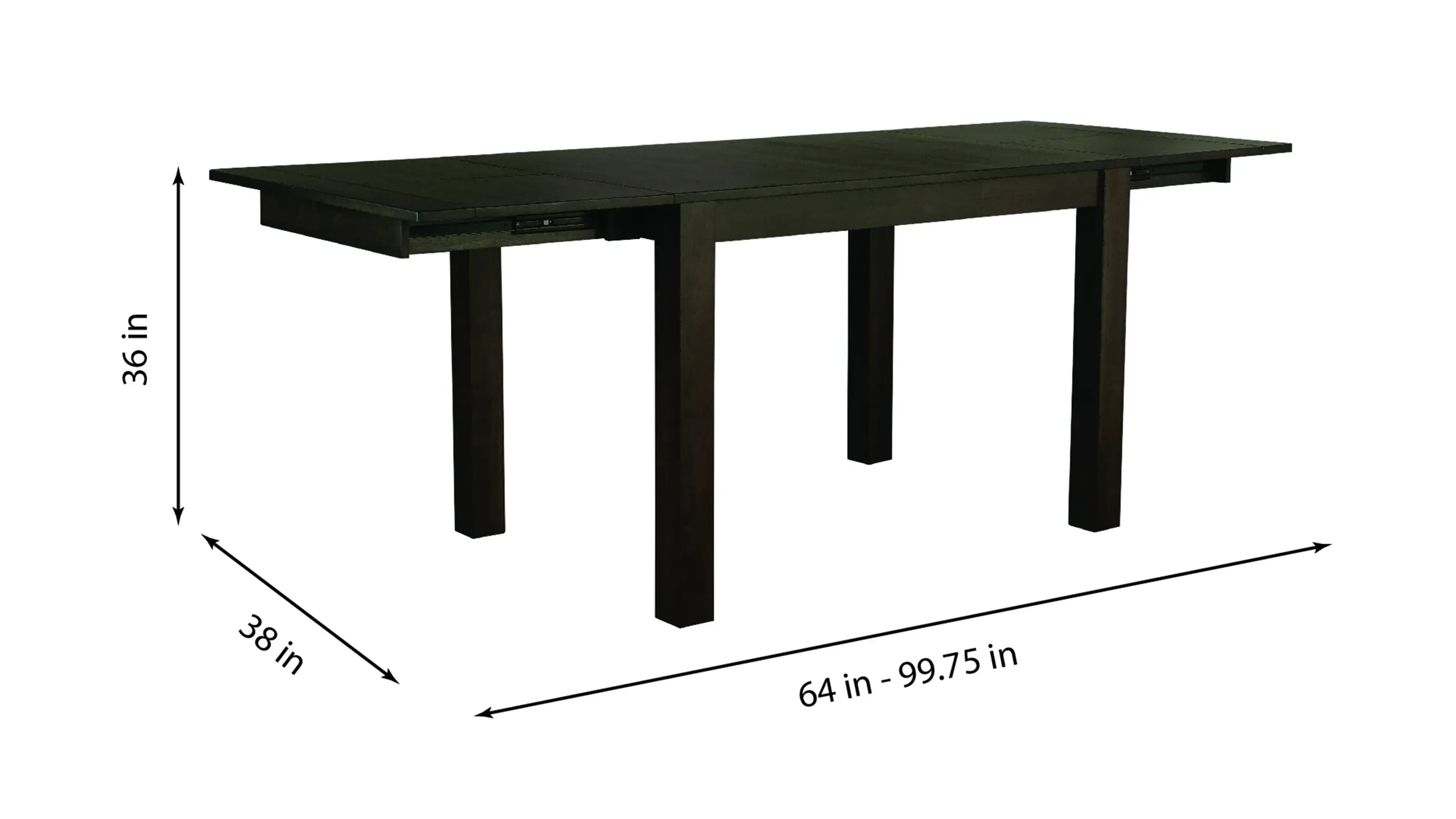 Mirabelle 2-Leaf Counter Height Dining Table - Thumbnail 5
