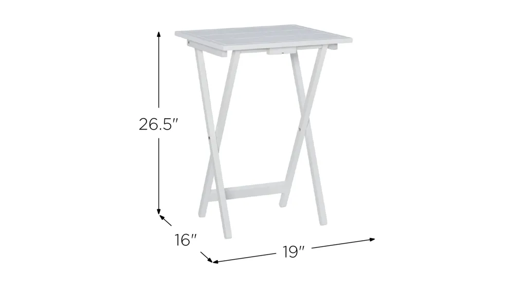 Fairfield Tray Table Set Dimensions