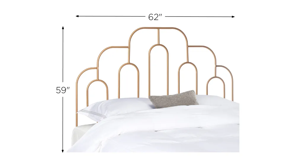 Paloma Retro Metal Headboard Dimensions