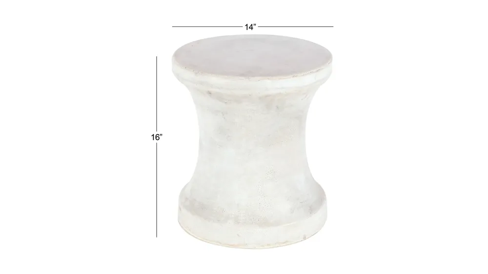 Ivy Outdoor Hourglass Accent Table Dimensions