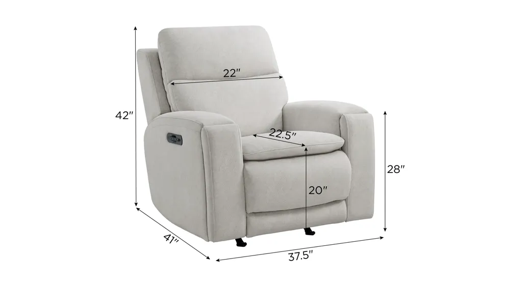 Aiden Glider Rocker Dimensions