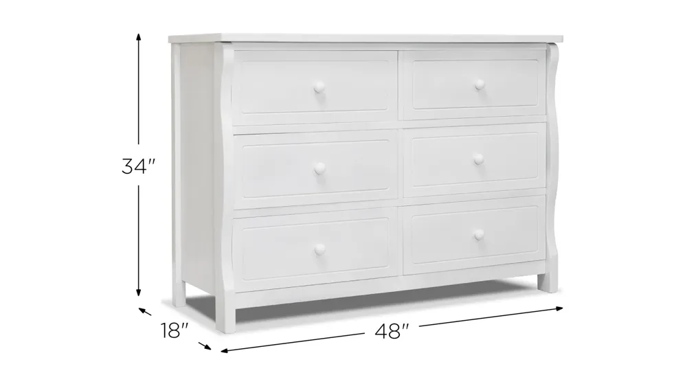 Princeton Elite Double Dresser Dimensions