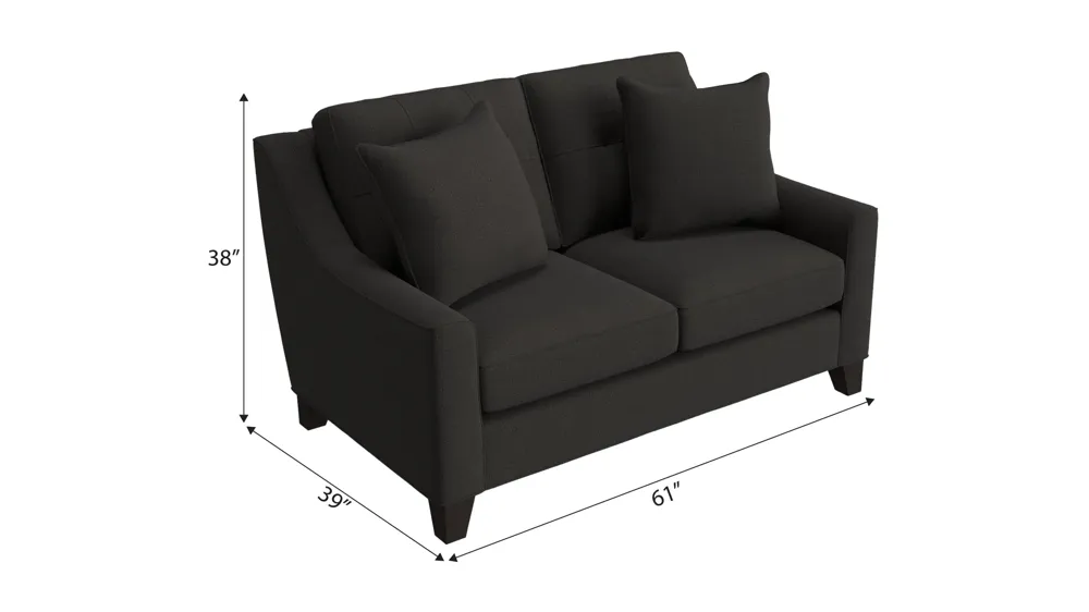 Carmine Loveseat Dimensions