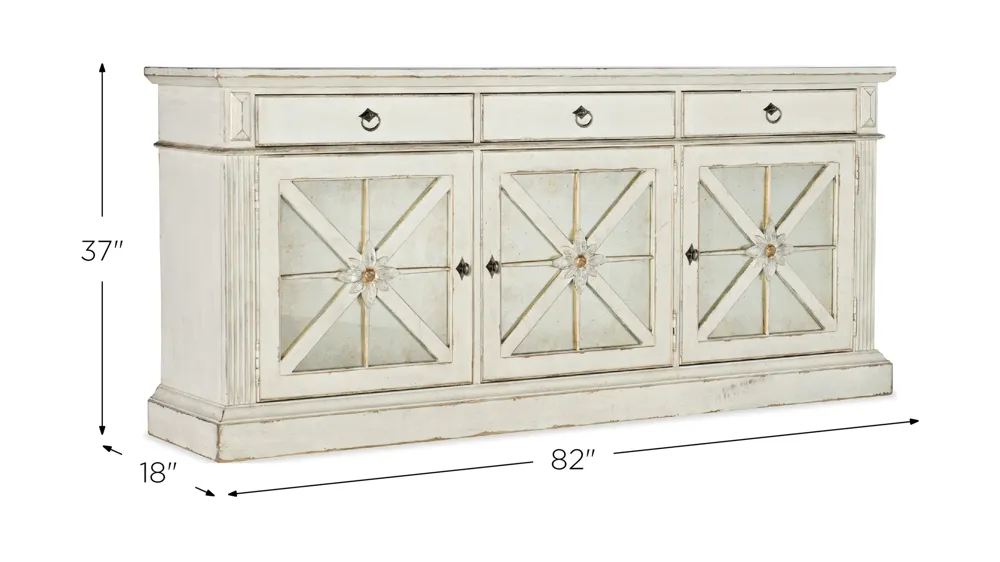 Sanctuary Premier Entertainment Console w/ Outlet Dimensions