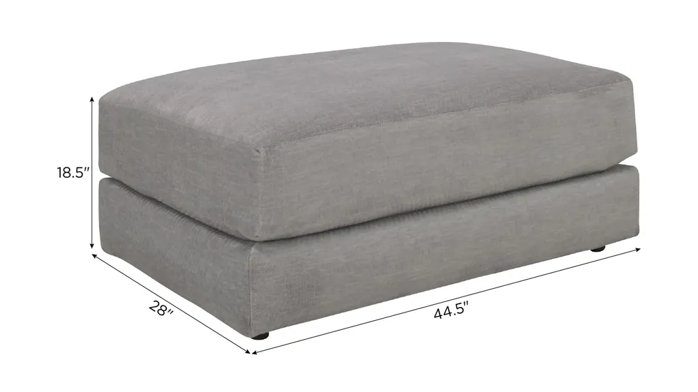 Joel Chair and Half Ottoman Dimensions