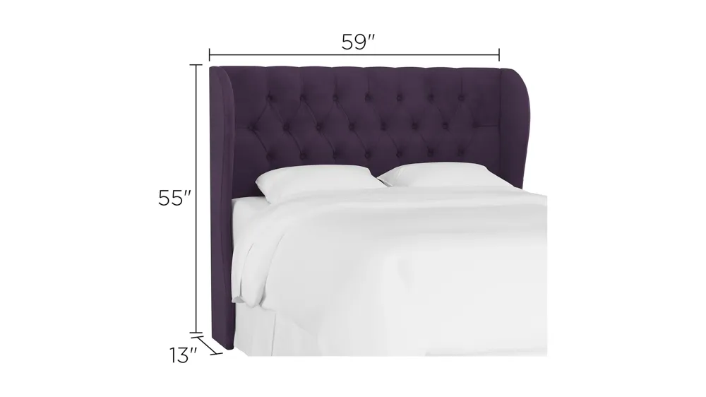 Thayer Wingback Headboard Dimensions