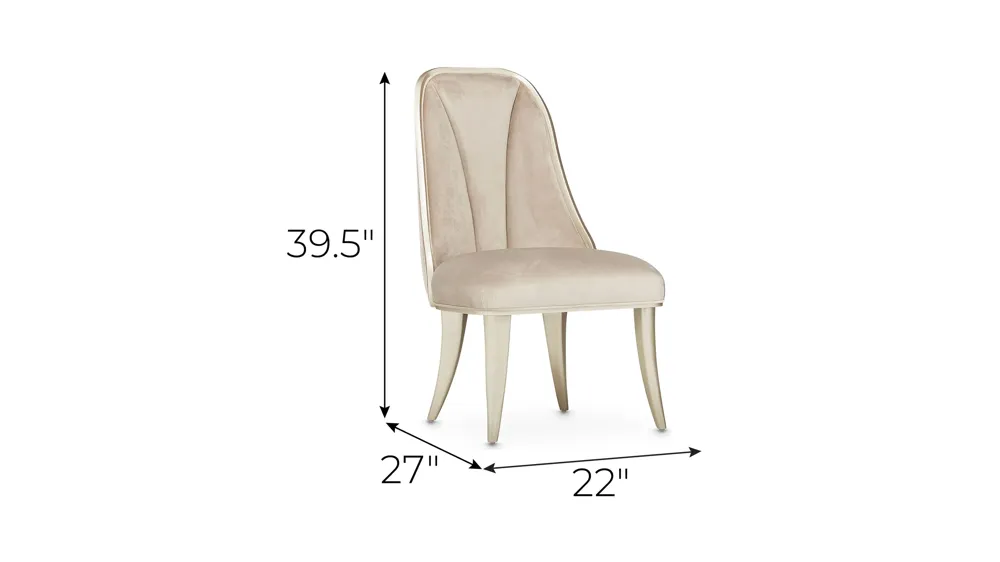 Villa Cherie Side Chair Dimensions