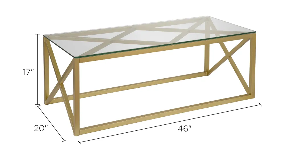 Doreen Rectangular Coffee Table Dimensions