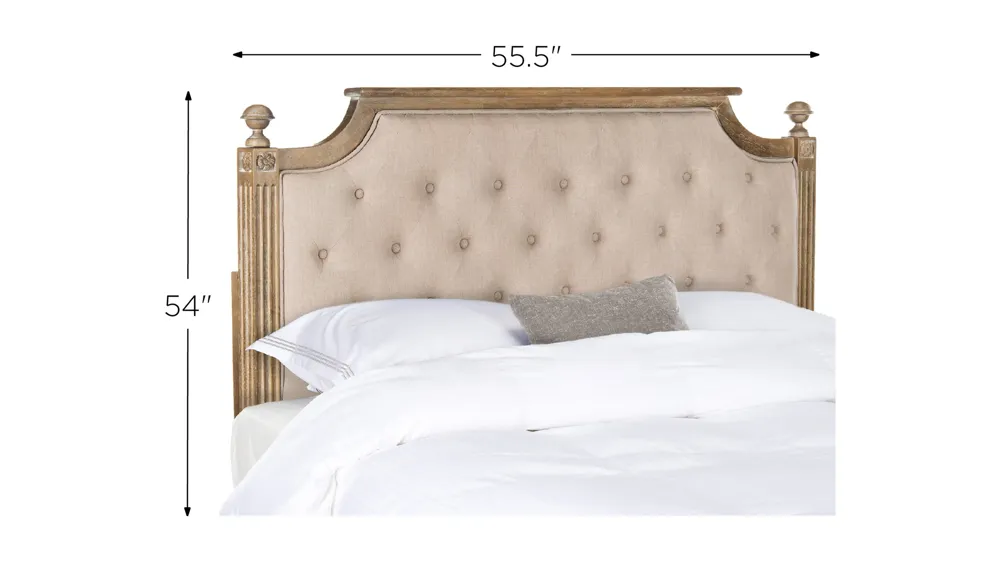 Rustic Wood Upholstered Headboard Dimensions