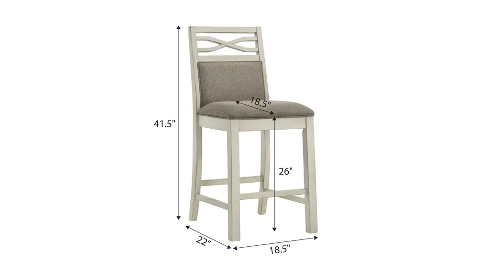 Alphine Counter Height Chair Dimensions