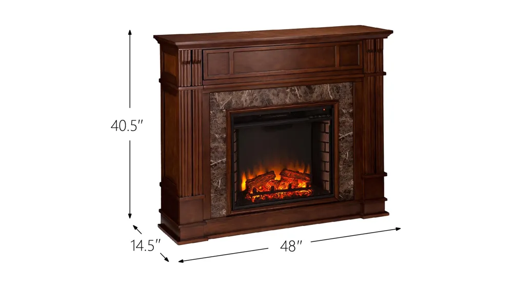 Caufield Media Fireplace Dimensions